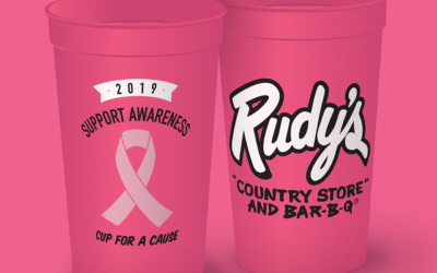 Rudy’s BBQ Pink Cup for the Cause